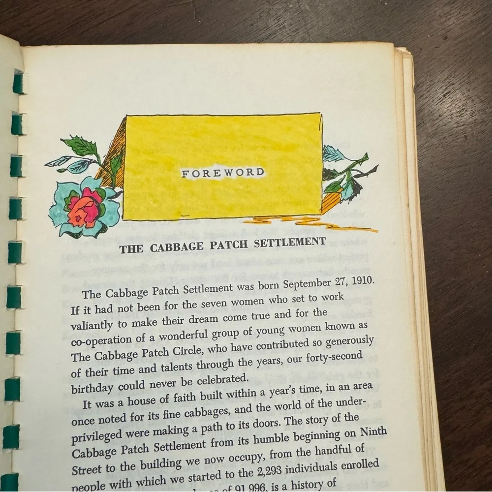 Vintage Kentucky Cookbook Cabbage Patch Settlement Louisville 1972 Famous Recipe
